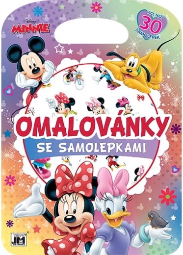 Caiet de colorat cu autocolante Minnie