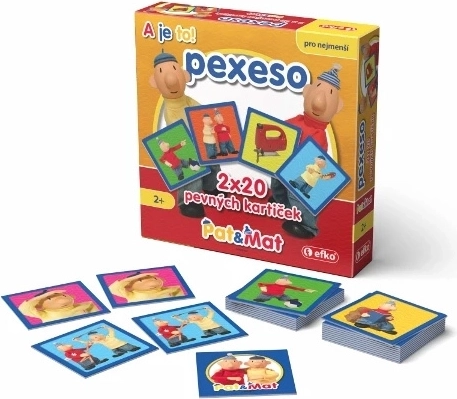 Efko baby pexeso în cutie Pat și Mat – 20 de perechi