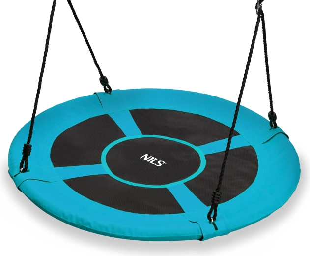 Leagăn tip cuib de barză NILS Camp, turcoaz, diametru 100 cm