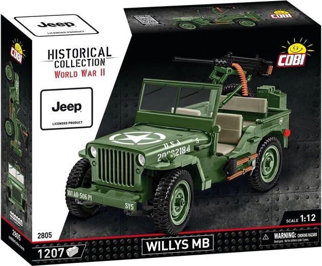 Cobi Jeep Willys MB 1:12 – set de construcție 1207 piese