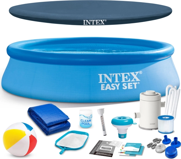 Piscină gonflabilă de grădină 244 × 61 cm INTEX Easy Set 16în1