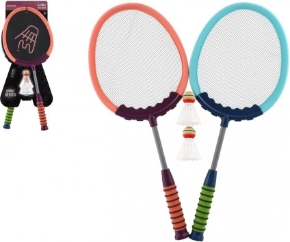 Set de badminton pentru copii, 2 rachete și 2 fluturași, 60 cm