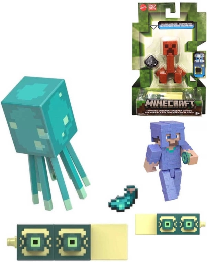 Figurină articulată Minecraft 8 cm cu accesoriu (diverse tipuri) - 1 bucată