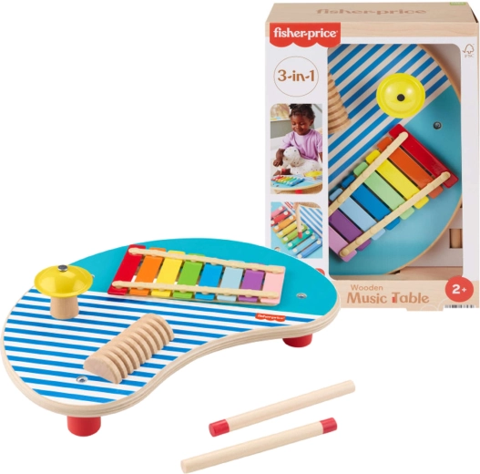 Măsuță muzicală din lemn Fisher-Price