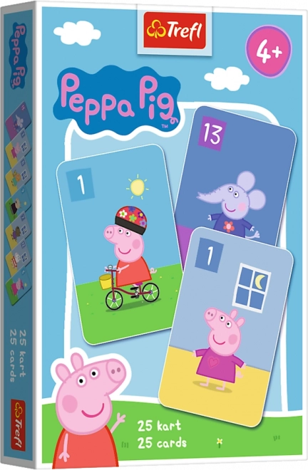 Joc de cărți X și 0 Petruș Negru PEPPA PIG de la Trefl