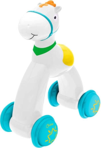 Chicco jucărie cu buton căluț Push and Go 12–36 luni