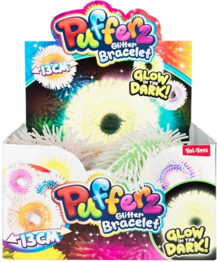 Brățară antistres pufoasă din silicon, luminoasă, mix de culori