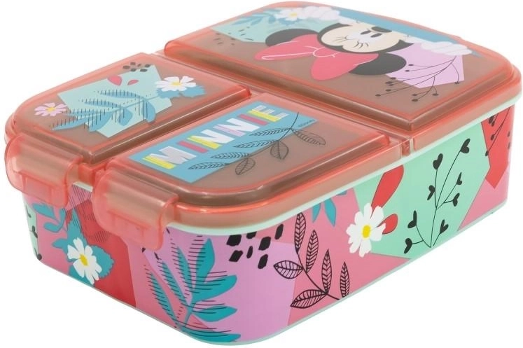 Cutie pentru gustare Minnie Mouse cu compartimente - 1 bucată