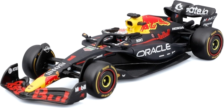 Model Bburago Formula 1 Oracle Red Bull Racing RB21 2025 Max Verstappen 1:43 în cutie decorativă