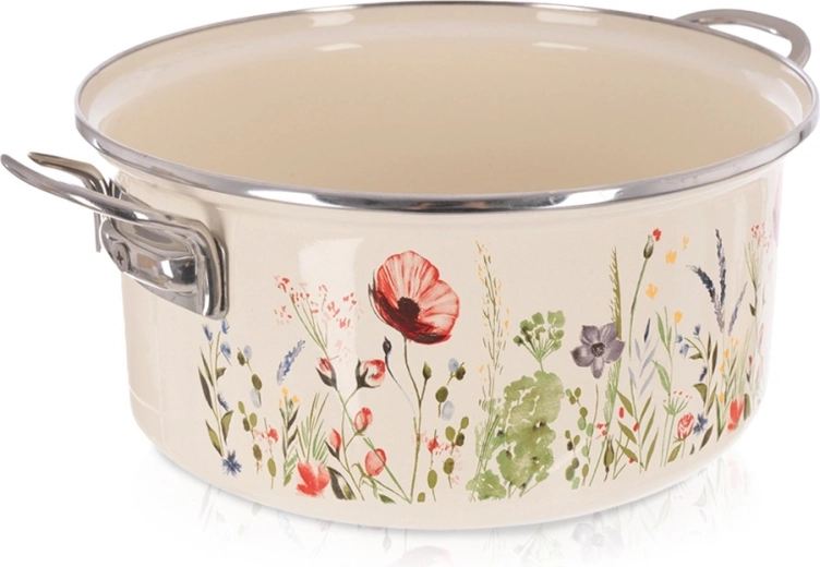 Oală smălțuită crem Maki 26 cm, 5 l