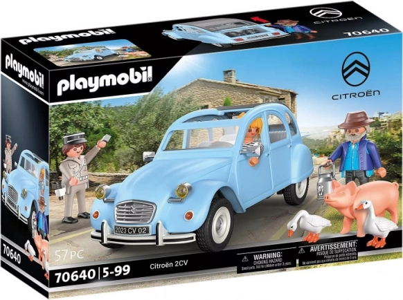 Playmobil Citroën 2CV – mașină retro cult cu figurine și accesorii