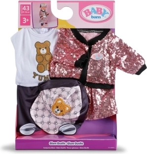 Set sclipitor de haine BABY born pentru păpușă 43 cm