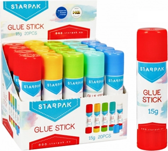 STARPAK baton de lipici 15 g cu înveliș colorat - 1 bucată