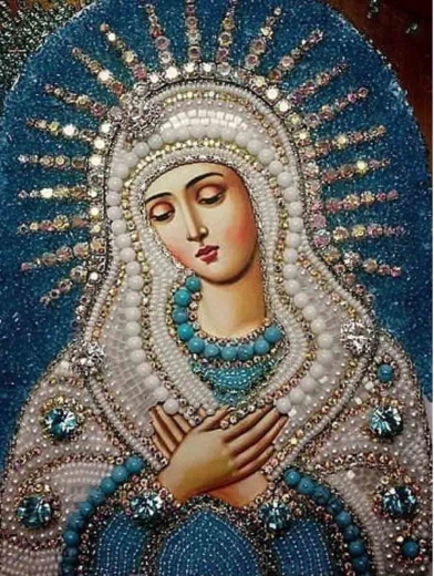 Norimpex pictură cu diamante Sfânta Maică a Domnului 30 × 40 cm - 1 bucată