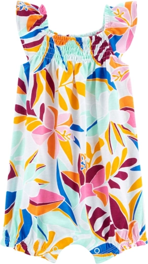 Salopetă de vară Carter’s pentru fetițe cu model floral