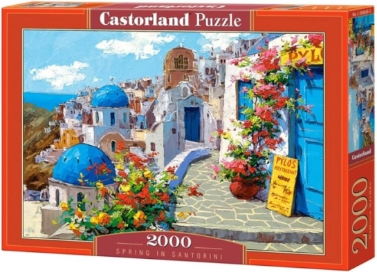 Puzzle 2000 piese – primăvara în Santorini