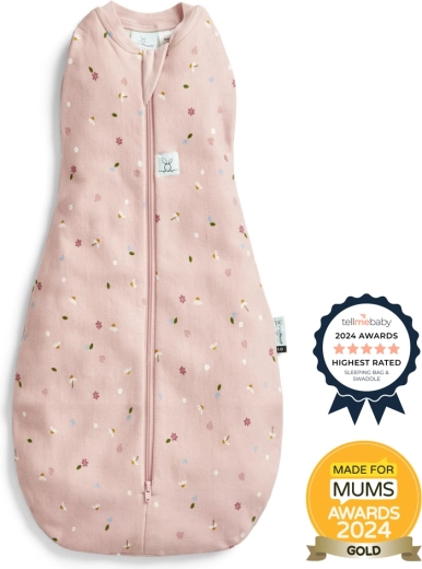 ergoPouch înfășătoare și sac de dormit 2în1 Cocoon Daisies 0,2 TOG (6–12 luni)