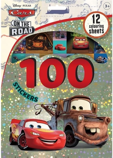 100 de autocolante cu planșe de colorat – mașini