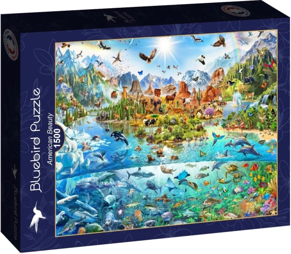 Puzzle Bluebird Frumusețe americană 1500 piese - 1 bucată
