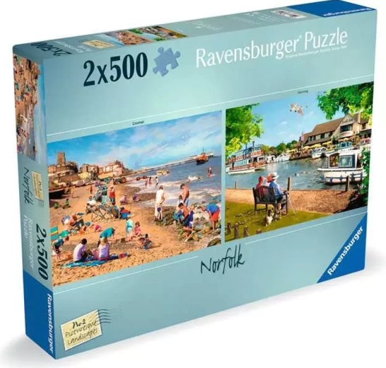 Puzzle Ravensburger Picturesque Landscapes nr. 2: Norfolk 2×500 de piese