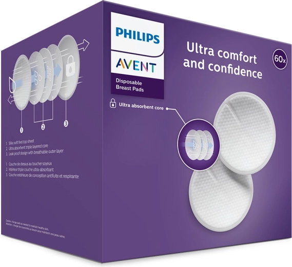 Philips Avent tampoane de sân de unică folosință 60 buc.