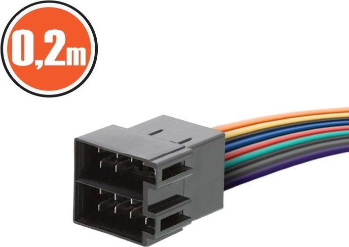 Conector ISO cu cablu de 0,2 m