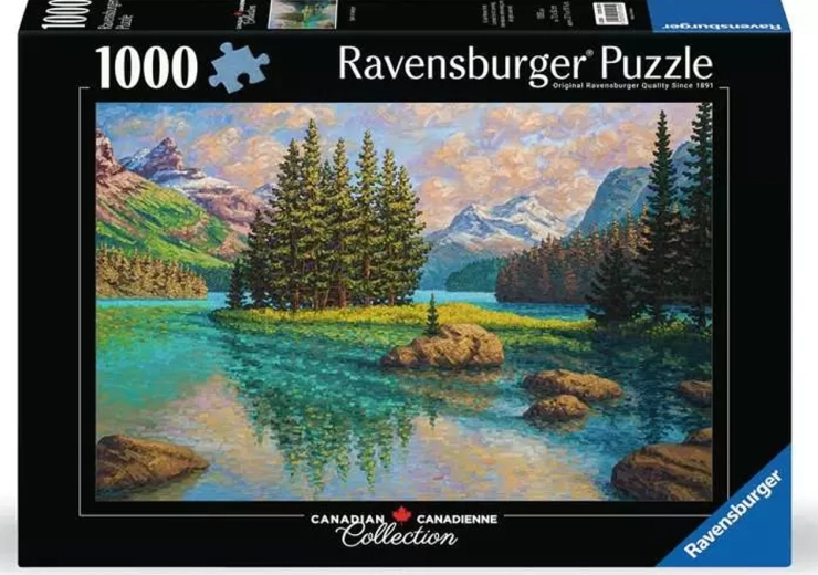 Puzzle Ravensburger Canadian Collection: Duhul râului Maligne 1000 de piese