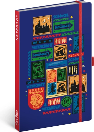 Caiet Notique Harry Potter Hogwarts, liniat, 13 × 21 cm
