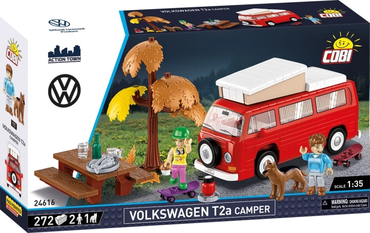 Cobi Volkswagen T2a camper set de construcție 1:35 (272 piese)