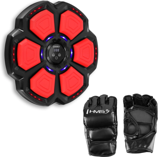 Țintă electronică de box HMS cu LED, Bluetooth și mănuși