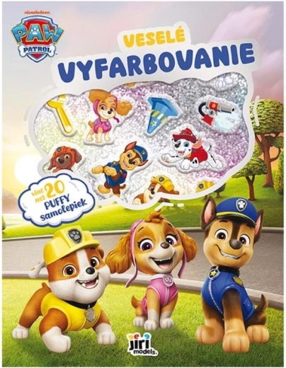Colorat distractiv cu super autocolante Patrula Cățelușilor