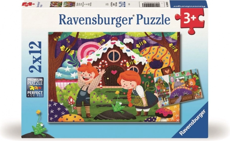 Ravensburger puzzle Lumea fermecată a basmelor 2×12 piese