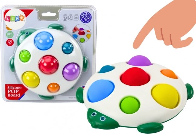 Jucărie broască țestoasă senzorială tablă pop-it