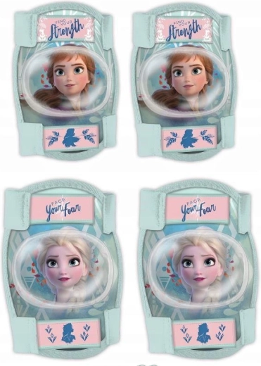 Set de protecții pentru genunchi și coate pentru copii Disney Frozen (4 buc.)