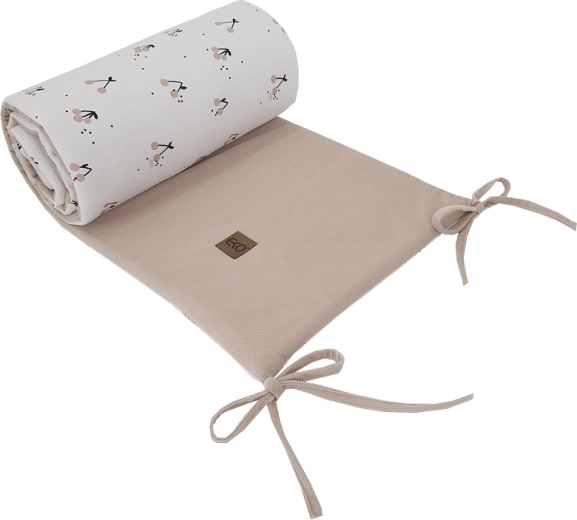 Protecție ecologică pentru pătuț Eko Cherry 180 × 35 cm
