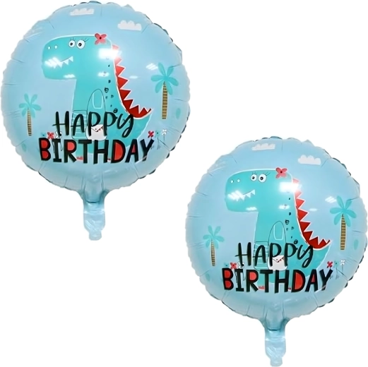 Set de baloane aniversare cu dinozaur, 5 buc