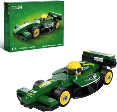 Fiecare set de construcție sportiv Circuit Racing Car verde