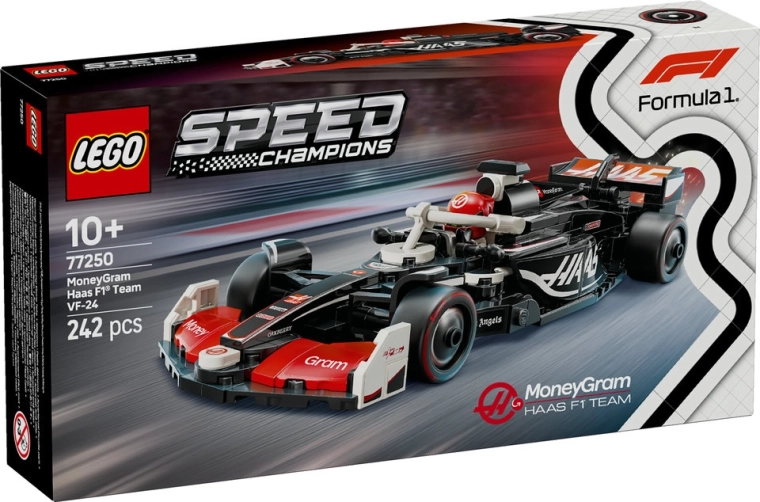 Lego speed champions formula 1 moneygram haas vf-24 mașină de curse