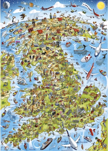 GIBSONS Puzzle Ce e mai bun din Marea Britanie 1000 piese