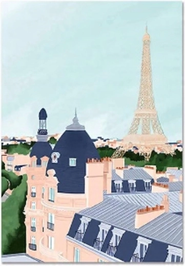 Norimpex Pictură după numere Turnul Eiffel 40 × 50 cm