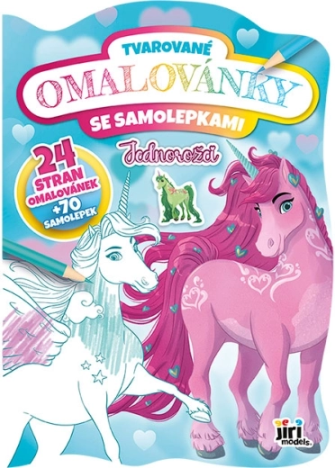 Cărți de colorat decupate – unicorni