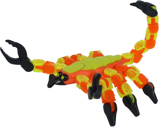 Klixx Creaturez scorpion – jucărie click flexibilă pentru joacă creativă