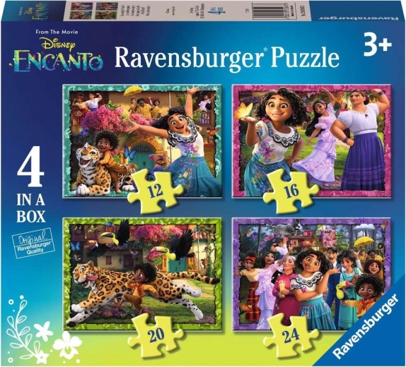 RAVENSBURGER Puzzle Encanto 4 în 1 (12, 16, 20, 24 piese)