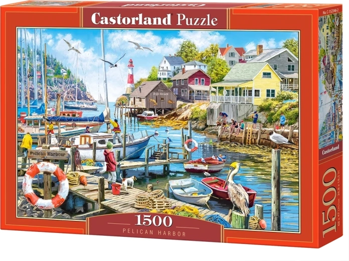 Puzzle Castorland Port cu pelicanul, 1500 de piese