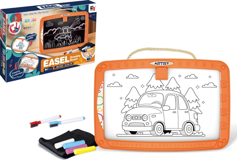 Tablă de desen magnetică dublă față Easel