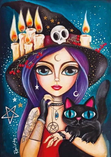 Puzzle vrăjitoare dulce 1000 piese