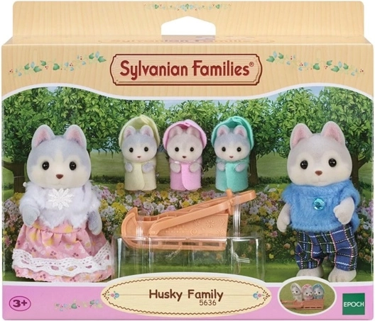Familia de husky Sylvanian Families