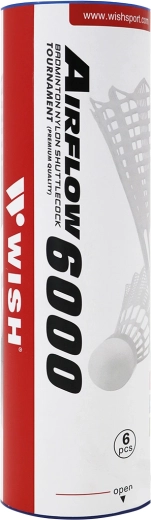 Fluturași de badminton din nailon WISH S-320, 6 buc