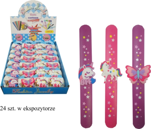 Brățară auto-închidere cu unicorn sau fluture