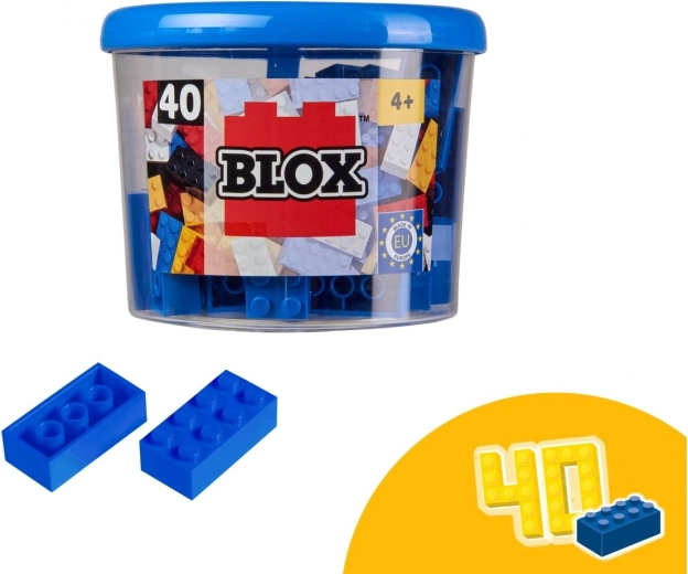 Simba Blox 40 de cuburi de construcție albastre în cutie (Androni) - 1 bucată